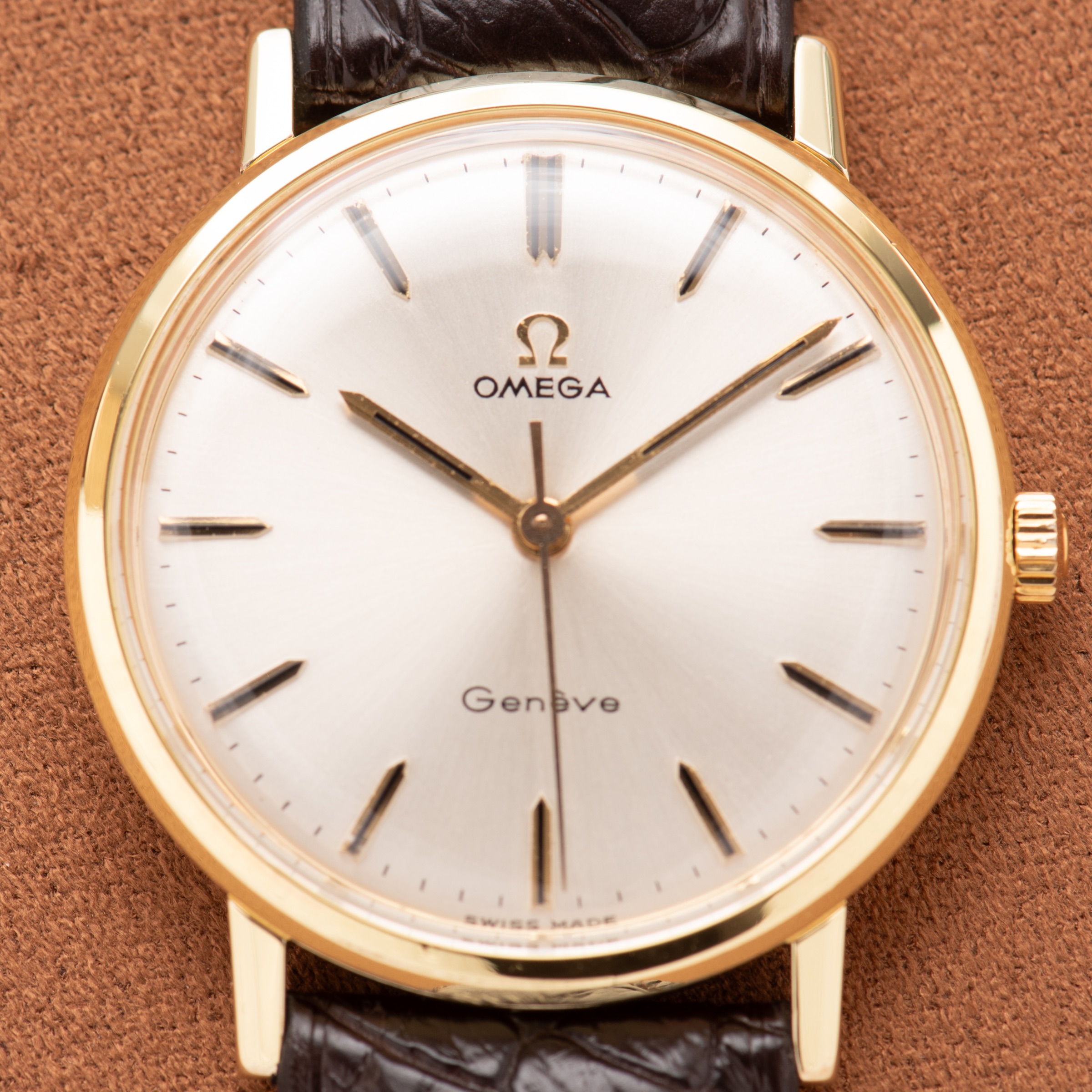 Vue de Omega Genève — plaqué or — Réf. 131.019SP — 1968